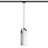 JULIETTA 31 háromfázisú áramkörös sínre  opál üveg/fekete 230V LED E27 15W