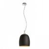 COROA NEW 28 függő lámpa fekete króm 230V LED E27 15W