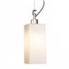 LIZ NEW függő lámpa  opál üveg/króm 230V LED E27 15W