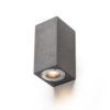 KANE II fali lámpa beton/dekor sötét gránit 230V LED GU10 2x5W IP65