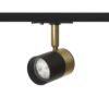 LALA egyfázisú áramkörös sínre fekete sárgaréz 230V LED GU10 9W