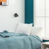 THALIA fali lámpa fekete szatén akril 230V LED 6+3W 3000K