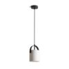 JULIETTA 16 függő lámpa  opál üveg/fekete 230V LED E27 15W