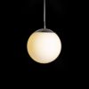 LUNA 20 függő lámpa  opál üveg/króm 230V LED E27 11W