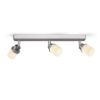 LINN III felületre szerelhető  opál üveg/króm 230V LED G9 3x3W IP44