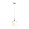 BOLLY 17 függő lámpa  opál üveg/króm 230V LED E27 11W IP44