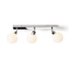 BOLLY III felületre szerelhető  opál üveg/króm 230V LED G9 3x3W IP44