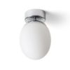 MERINGUE 16 mennyezeti lámpa  opál üveg/króm 230V LED E27 15W IP44