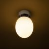 MERINGUE 16 mennyezeti lámpa  opál üveg/króm 230V LED E27 15W IP44
