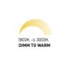 OWEN DIMM süllyesztett lámpa fehér 230V LED 7W 45° IP54 3000K - 1800K
