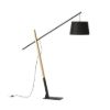 DANTE állólámpa fekete fa 230V LED E27 15W