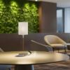 KEITH asztali lámpatest USB-vel fehér bükk 230V LED E27 15W