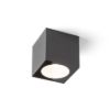 SENZA SQ mennyezeti lámpa antracit tiszta üveg 230V LED 6W IP65  3000K