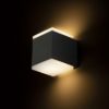 TIRAS II fali lámpa antracitszürke tej akril 230V LED 2x6W IP54 3000K