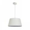 BUCKY 40 függő lámpa fehér/szürke fém 230V LED E27 15W