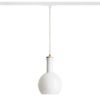 PULIRE RD egyfázisú áramkörös sínre  opál üveg/fa 230V LED E14 6W