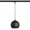 COPA egyfázisú áramkörös sínre fekete üveg 230V LED E27 11W