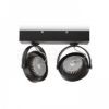 KELLY LED II DIMM fali lámpa fekete 230V LED 2x12W 24° 3000K