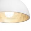 CARISSIMA 40 függő lámpa matt fehér/ezüstszürke  230V LED E27 15W