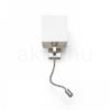 TAINA lámpabúrával fehér matt nikkel 230V LED E27 LED 15+3W 25°  3000K