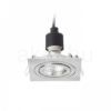 MURO SQ süllyesztett lámpa  matt nikkel 230V LED GU10 8W
