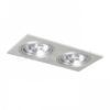 PASADENA G53 SQ II   szálcsiszolt alumínium 230V LED G53 2x15W