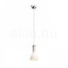 PULIRE CON függő lámpa  opál üveg/fa/króm 230V LED E14 6W