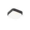 TARIS SQ 17 felületre szerelhető fekete műanyag 230V LED 8W IP54 3000K