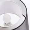 ESPLANADE asztali lámpa átlátszó fekete/fehér króm 230V LED E27 15W