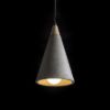 HEIDI függő lámpa  beton/fa 230V LED E27 11W