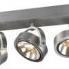 KELLY III fali lámpa  szálcsiszolt alumínium 230V LED G53 3x15W