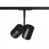 BEEBA II egyfázisú áramkörös sínre fekete  230V LED GU10 2x8W