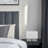 PLAZA S asztali lámpa fehér króm 230V LED E27 15W