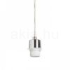 MORE 80 mennyezeti függőlámpa alap  matt nikkel 230V LED E27 3x15W