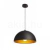 CARISSIMA 40 függő lámpa matt fekete/aranysárga  230V LED E27 15W