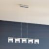 ESTRA V függő lámpa fehér tiszta üveg 230V LED 5x5W 3000K