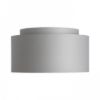 DOUBLE 55/30 lámpabúra  Chintz világosszürke/fehér PVC  max. 23W