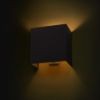 LOPE W 25/14 fali lámpa  Polycotton fekete/réz fólia 230V LED E27 15W