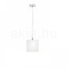 LUCIA 15x15 függő lámpa  szatén üveg/króm 230V LED G9 5W