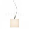 LUCIA 15x15 függő lámpa  szatén üveg/króm 230V LED G9 5W