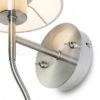 VERSA fali lámpabúra fehér matt nikkel 230V LED E27 LED 15+3W 40°  3000K