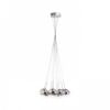 ASTRAL függő lámpa krómozott üveg/tiszta üveg 230V/12V G4 10x20W