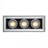 AIXLIGHT MOD 3 GU10 süllyesztett lámpa ezüstszürke 230V GU10 3x50W