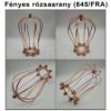 Rózsa arany csepp alakú fém lámpa rács E27 foglalathoz