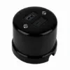 Falon kívüli fekete porcelán USB csatlakozó 20 W teljesítménnyel