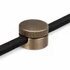 Antik bronz csavaros vezetékrögzítő Ø22 mm méretben