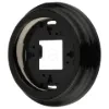 Falon kívüli fekete porcelán keret kapcsolókhoz és dugaljakhoz