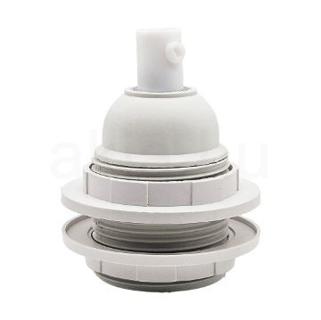 Búratartó gyűrűs fehér bakelit foglalat 250V 4A