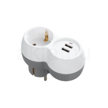 Technik Professional WG Elosztó Fali 1 utas + 2 USB-A 16A