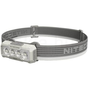 Nitecore Fejlámpa NU27 (akkumulátoros - tartozék) 4x UHE LED (600 lumen) Szürke
